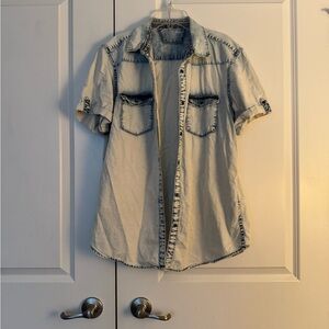 Calvin Klein Jeans Light Blue Denim Shirt size medium